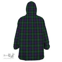 Scottish Campbell of Cawdor Clan Family Crest Tartan Snuggie Hoodie Plaid Wearable Blanket Hoodie