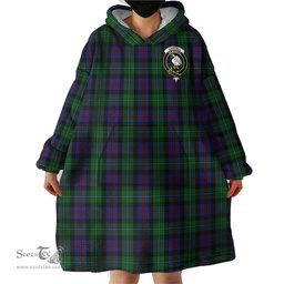 Scottish Campbell of Cawdor Clan Family Crest Tartan Snuggie Hoodie Plaid Wearable Blanket Hoodie