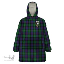 Scottish Campbell of Cawdor Clan Family Crest Tartan Snuggie Hoodie Plaid Wearable Blanket Hoodie