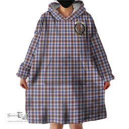 Scottish Boswell Clan Family Crest Tartan Snuggie Hoodie Plaid Wearable Blanket Hoodie