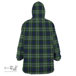 Scottish Blyth Clan Tartan Snuggie Hoodie Plaid Wearable Blanket Hoodie