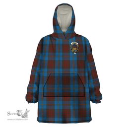 Scottish Cameron Hunting Clan Family Crest Tartan Snuggie Hoodie Plaid Wearable Blanket Hoodie