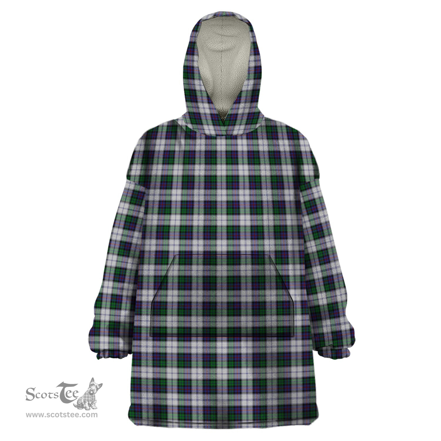 Scottish Campbell of Cawdor Dress Clan Tartan Snuggie Hoodie Plaid Wearable Blanket Hoodie