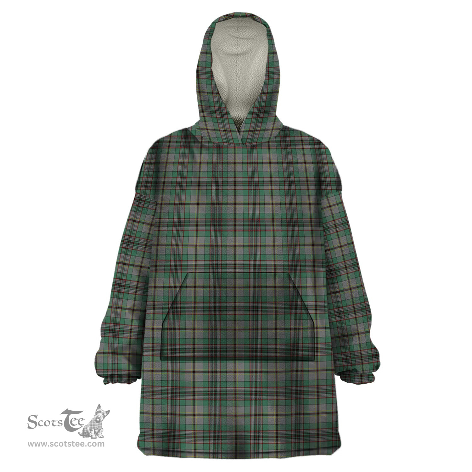 Scottish Craig Clan Tartan Snuggie Hoodie Plaid Wearable Blanket Hoodie