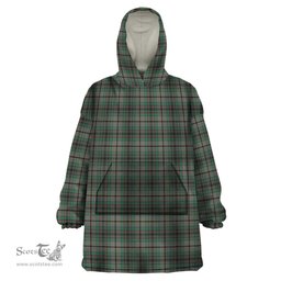 Scottish Craig Clan Tartan Snuggie Hoodie Plaid Wearable Blanket Hoodie