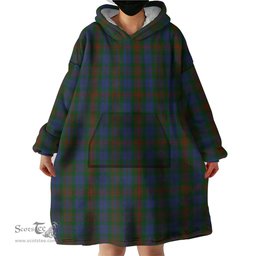 Scottish Buchanan Hunting Clan Tartan Snuggie Hoodie Plaid Wearable Blanket Hoodie