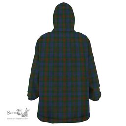 Scottish Buchanan Hunting Clan Tartan Snuggie Hoodie Plaid Wearable Blanket Hoodie
