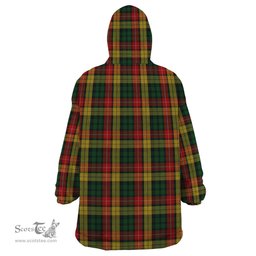 Scottish Buchanan Clan Tartan Snuggie Hoodie Plaid Wearable Blanket Hoodie