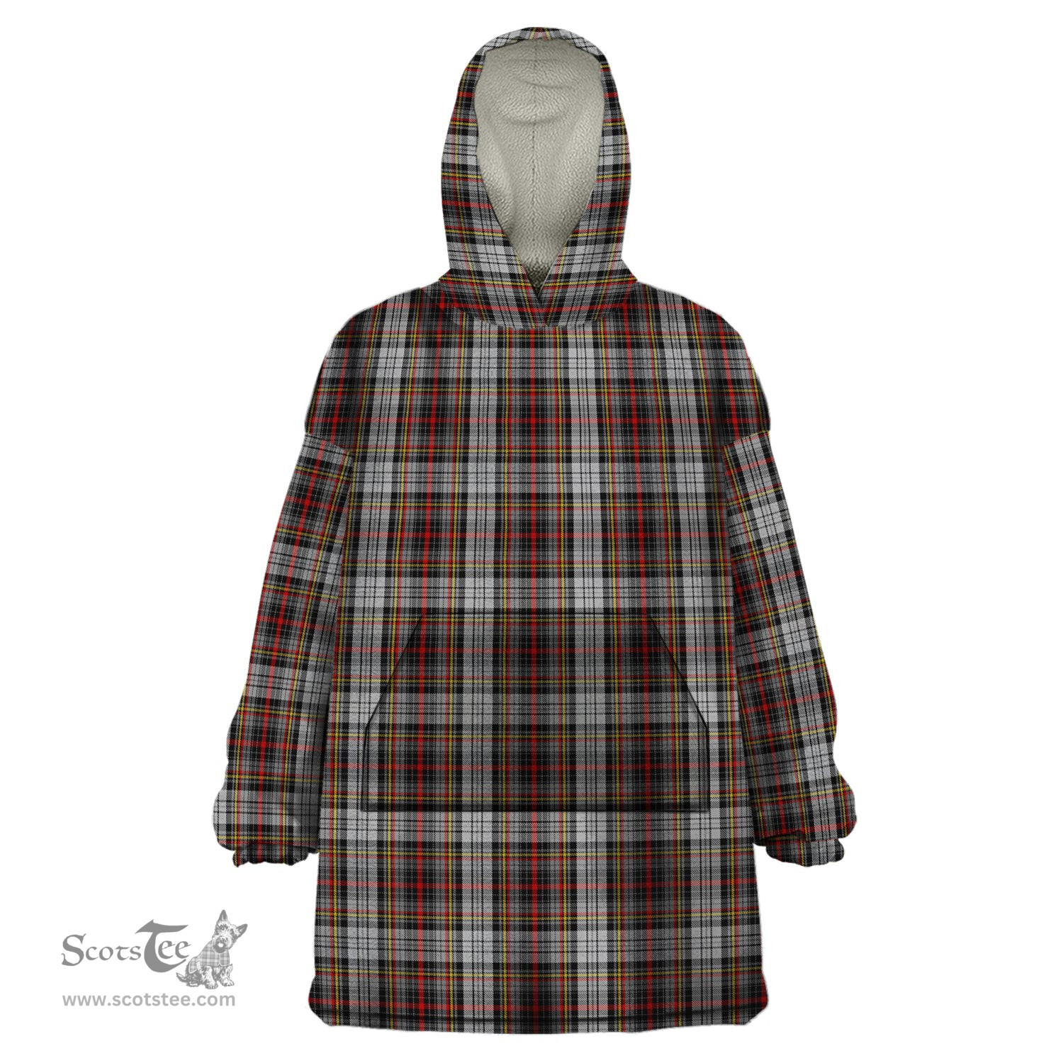 Scottish Douglas Ancient Dress Clan Tartan Snuggie Hoodie Plaid Wearable Blanket Hoodie