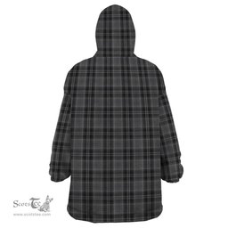 Scottish Drummond Grey Clan Tartan Snuggie Hoodie Plaid Wearable Blanket Hoodie