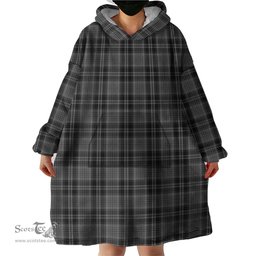 Scottish Drummond Grey Clan Tartan Snuggie Hoodie Plaid Wearable Blanket Hoodie