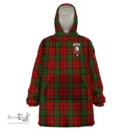 Scottish Dunbar Clan Family Crest Tartan Snuggie Hoodie Plaid Wearable Blanket Hoodie