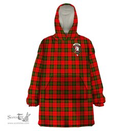 Scottish Dunbar Modern Clan Family Crest Tartan Snuggie Hoodie Plaid Wearable Blanket Hoodie