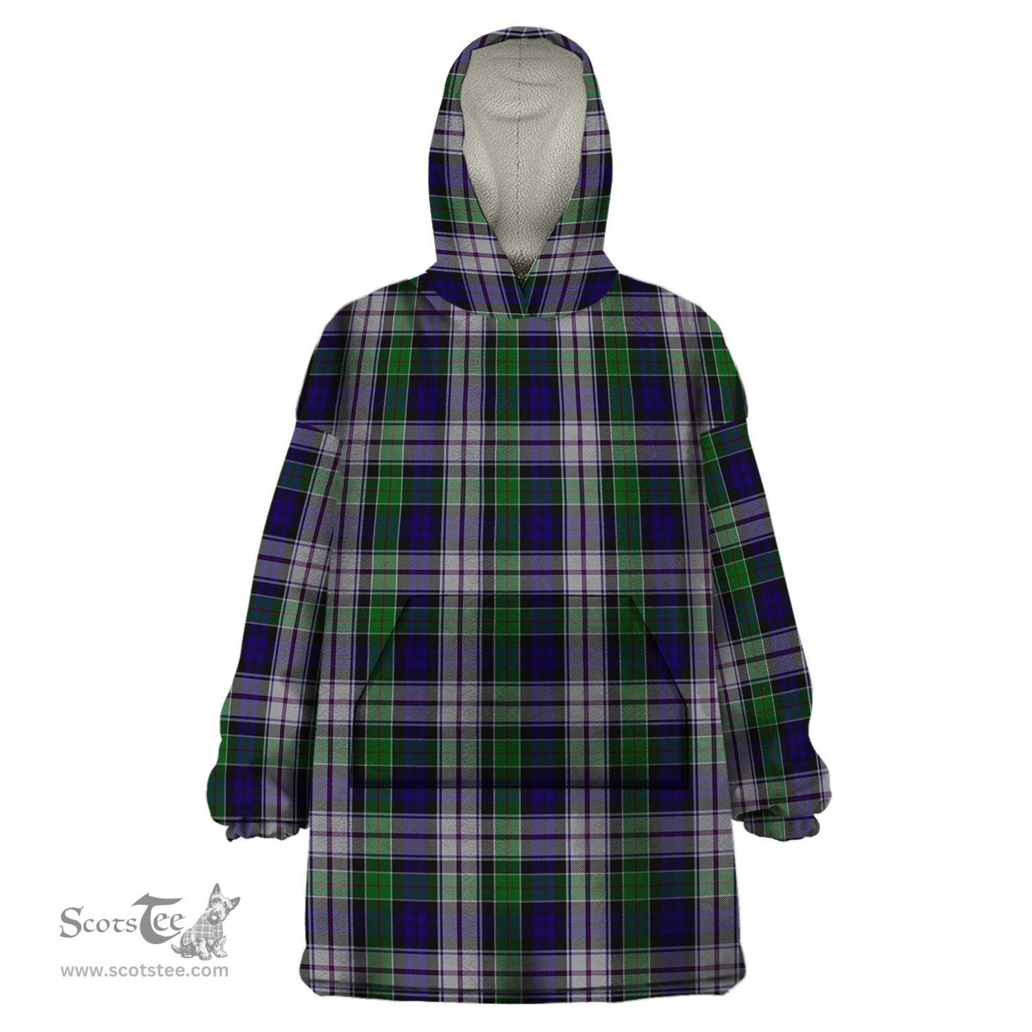 Scottish Colquhoun Dress Clan Tartan Snuggie Hoodie Plaid Wearable Blanket Hoodie