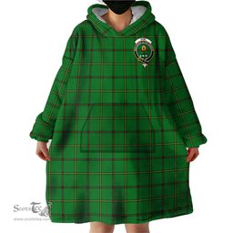 Scottish Don Clan Family Crest Tartan Snuggie Hoodie Plaid Wearable Blanket Hoodie