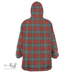 Scottish Dunbar Ancient Clan Family Crest Tartan Snuggie Hoodie Plaid Wearable Blanket Hoodie