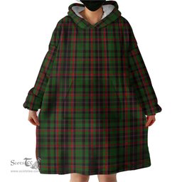 Scottish Cumming Hunting Clan Tartan Snuggie Hoodie Plaid Wearable Blanket Hoodie