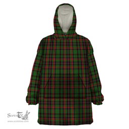 Scottish Cumming Hunting Clan Tartan Snuggie Hoodie Plaid Wearable Blanket Hoodie