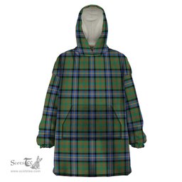 Scottish Cochrane Ancient Clan Tartan Snuggie Hoodie Plaid Wearable Blanket Hoodie