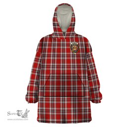 Scottish Drummond of Perth Dress Clan Family Crest Tartan Snuggie Hoodie Plaid Wearable Blanket Hoodie