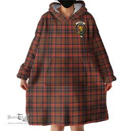 Scottish Cumming Hunting Weathered Clan Family Crest Tartan Snuggie Hoodie Plaid Wearable Blanket Hoodie