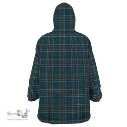 Scottish Cockburn Ancient Clan Family Crest Tartan Snuggie Hoodie Plaid Wearable Blanket Hoodie