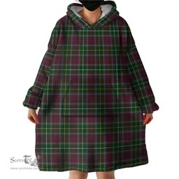 Scottish Crosbie Clan Tartan Snuggie Hoodie Plaid Wearable Blanket Hoodie
