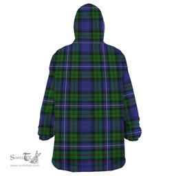 Scottish Donnachaidh Clan Family Crest Tartan Snuggie Hoodie Plaid Wearable Blanket Hoodie