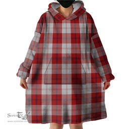Scottish Cunningham Dress Clan Tartan Snuggie Hoodie Plaid Wearable Blanket Hoodie