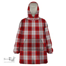 Scottish Cunningham Dress Clan Tartan Snuggie Hoodie Plaid Wearable Blanket Hoodie