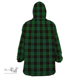 Scottish Douglas Black Clan Family Crest Tartan Snuggie Hoodie Plaid Wearable Blanket Hoodie