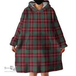 Scottish Crawford Modern of NewZealand Clan Tartan Snuggie Hoodie Plaid Wearable Blanket Hoodie