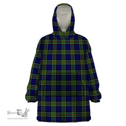 Scottish Colquhoun Modern Clan Tartan Snuggie Hoodie Plaid Wearable Blanket Hoodie
