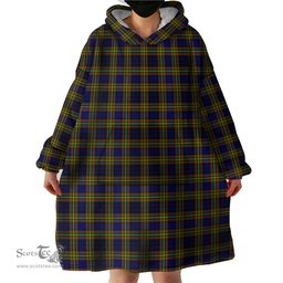 Scottish Clelland Modern Clan Tartan Snuggie Hoodie Plaid Wearable Blanket Hoodie