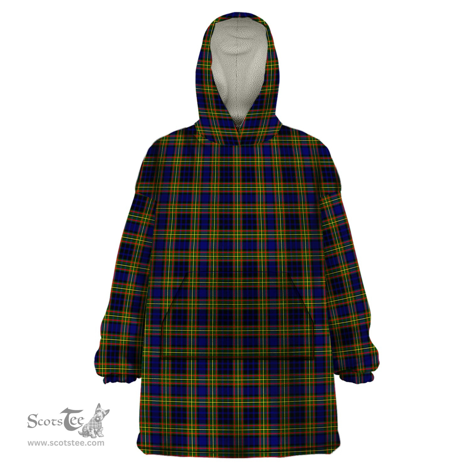 Scottish Clelland Modern Clan Tartan Snuggie Hoodie Plaid Wearable Blanket Hoodie