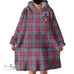 Scottish Crawford Ancient of NewZealand Clan Family Crest Tartan Snuggie Hoodie Plaid Wearable Blanket Hoodie
