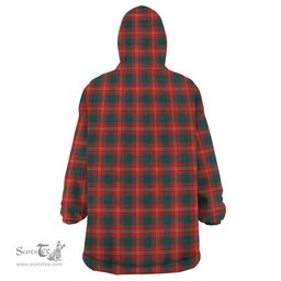 Scottish Chisholm Ancient Clan Tartan Snuggie Hoodie Plaid Wearable Blanket Hoodie