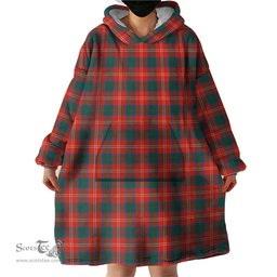 Scottish Chisholm Ancient Clan Tartan Snuggie Hoodie Plaid Wearable Blanket Hoodie