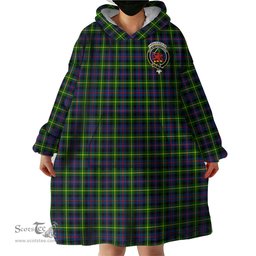 Scottish Farquharson Modern Clan Family Crest Tartan Snuggie Hoodie Plaid Wearable Blanket Hoodie