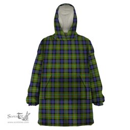 Scottish Ferguson Modern Clan Tartan Snuggie Hoodie Plaid Wearable Blanket Hoodie