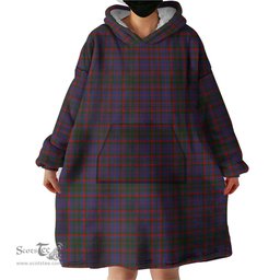 Scottish Cumming Clan Tartan Snuggie Hoodie Plaid Wearable Blanket Hoodie