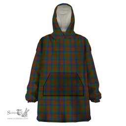 Scottish Dorward Dogwood Clan Tartan Snuggie Hoodie Plaid Wearable Blanket Hoodie