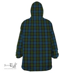 Scottish Fletcher of Dunans Clan Tartan Snuggie Hoodie Plaid Wearable Blanket Hoodie