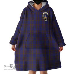 Scottish Elliot Clan Family Crest Tartan Snuggie Hoodie Plaid Wearable Blanket Hoodie