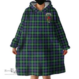 Scottish Farquharson Ancient Clan Family Crest Tartan Snuggie Hoodie Plaid Wearable Blanket Hoodie