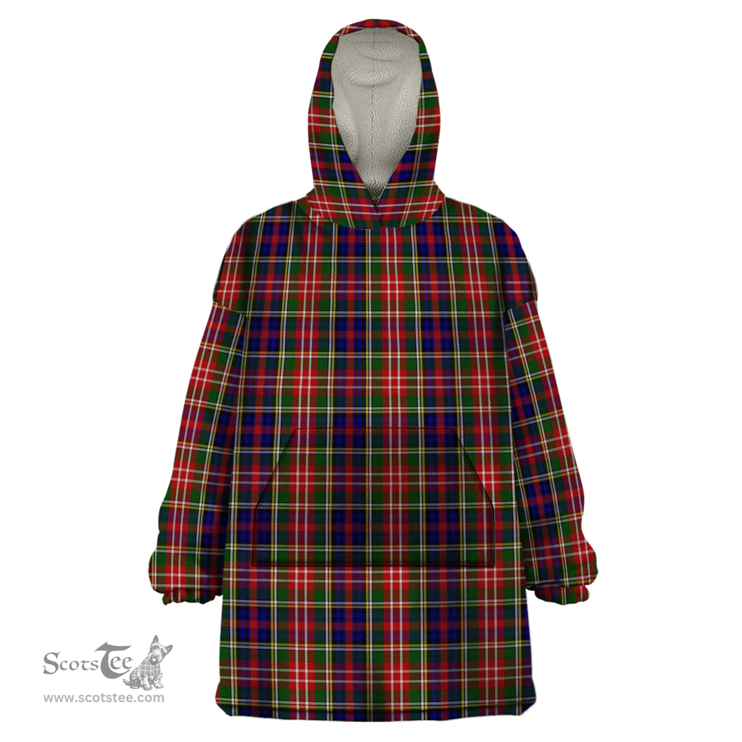 Scottish Christie Clan Tartan Snuggie Hoodie Plaid Wearable Blanket Hoodie