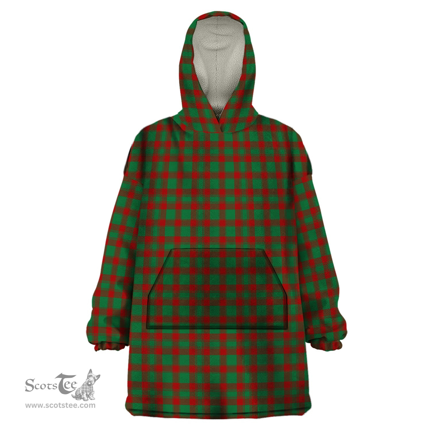 Scottish Donachie Clan Tartan Snuggie Hoodie Plaid Wearable Blanket Hoodie