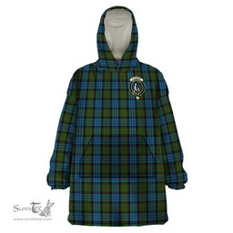Scottish Fletcher of Dunans Clan Family Crest Tartan Snuggie Hoodie Plaid Wearable Blanket Hoodie