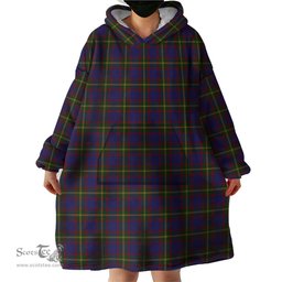 Scottish Durie Clan Tartan Snuggie Hoodie Plaid Wearable Blanket Hoodie