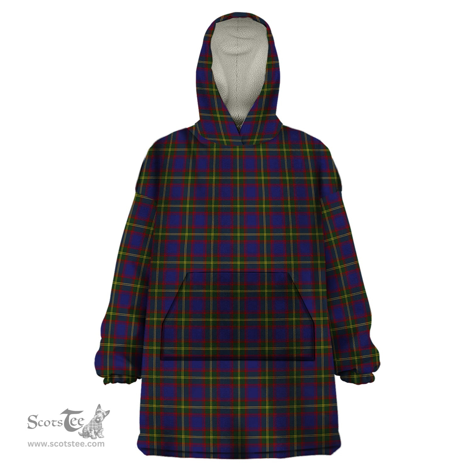Scottish Durie Clan Tartan Snuggie Hoodie Plaid Wearable Blanket Hoodie